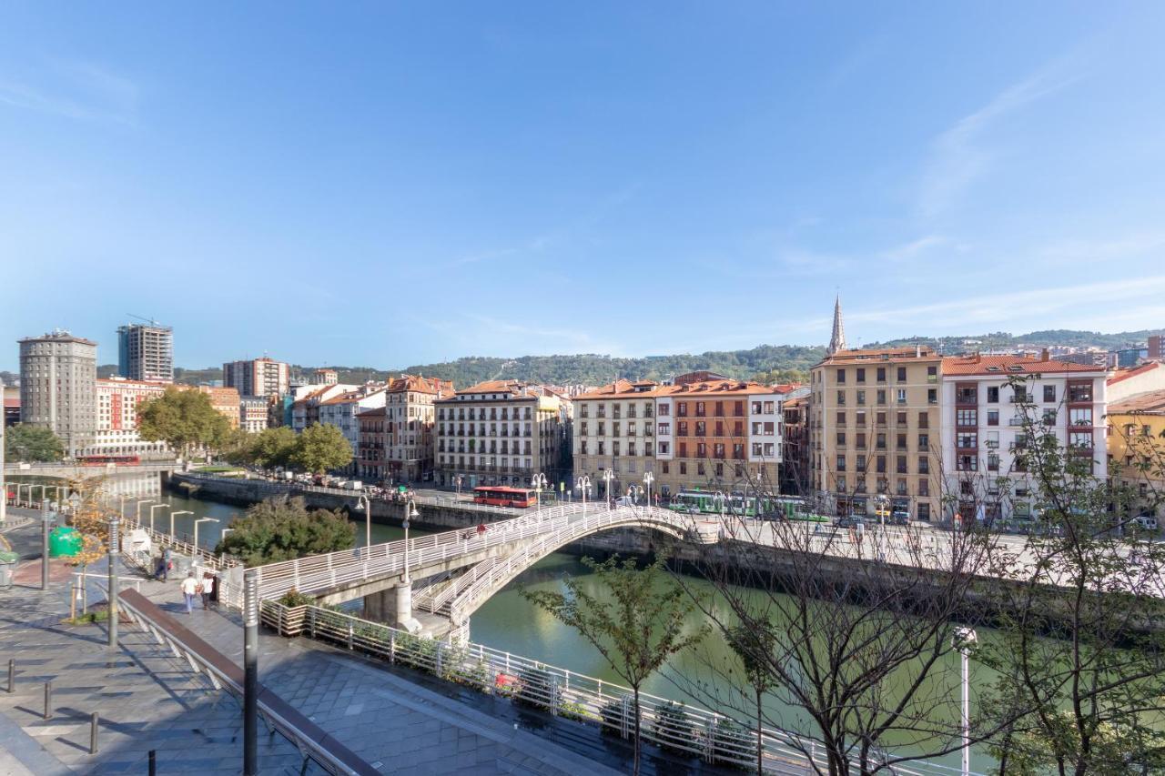 Confort Y Diseno Con Vistas Al Casco Viejo Bilbao Kültér fotó